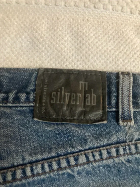 Levis Silvertab Men's baggy Jeans Y2K 36x32 - Picture 2 of 11